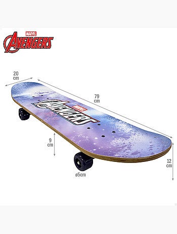 Avengers skateboard 79x20 cm + 5 jaar