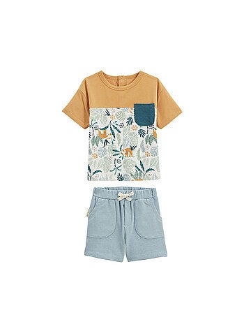 Avonturier kinder t-shirt en short set