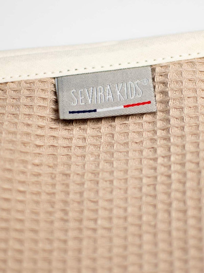 Baby badcape van honingraatkatoen Beige - Kiabi