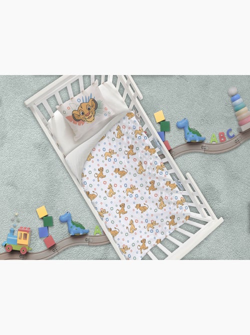 Baby Beddengoed Disney De Leeuwenkoning 100x140cm + Kussensloop 40x60cm – Simba & Nala – 100% Katoen - Kiabi
