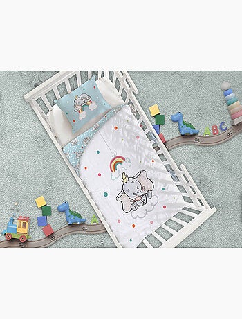 Baby Beddengoed Disney Dumbo 100x140cm + Kussensloop 40x60cm – 100% Katoen