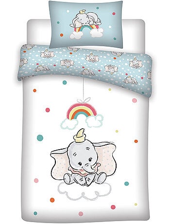 Baby Beddengoed Disney Dumbo 100x140cm + Kussensloop 40x60cm – 100% Katoen