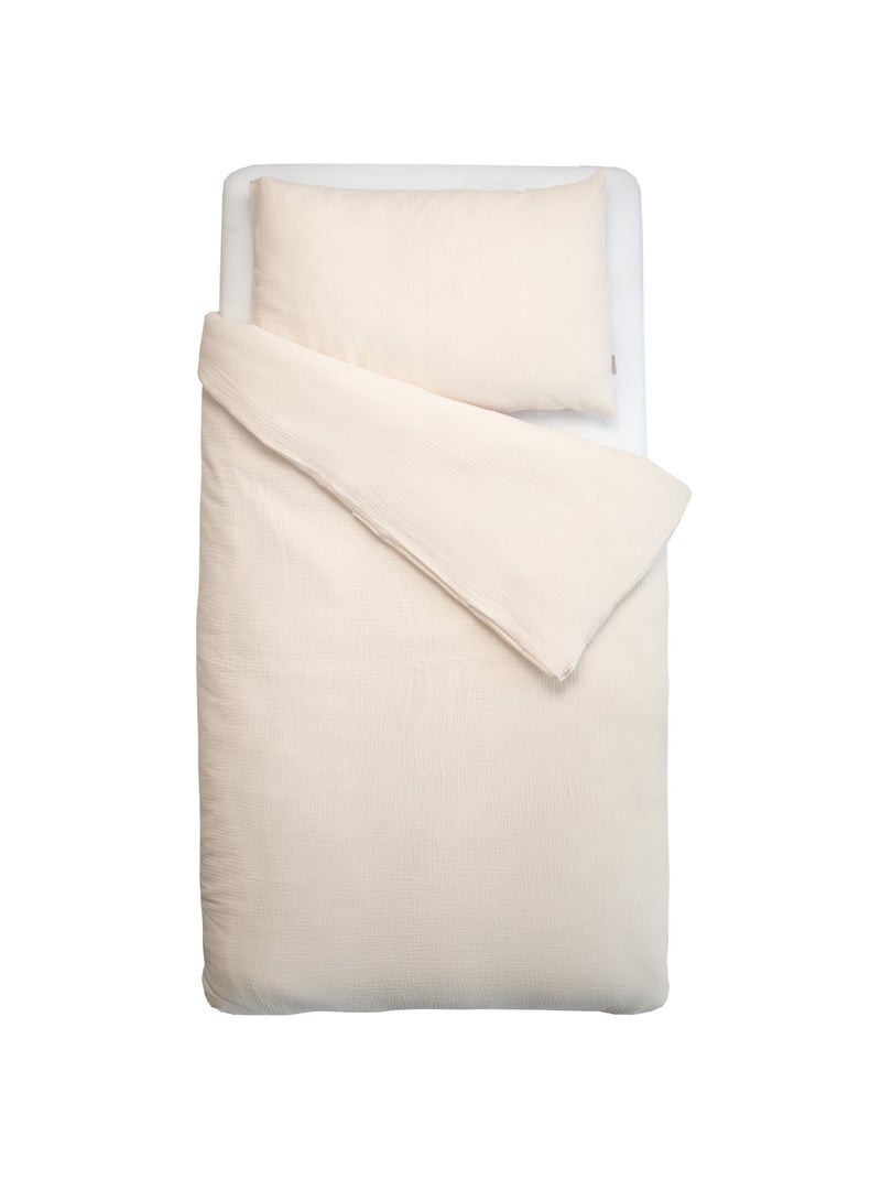 Baby beddengoed katoen gaas Beige - Kiabi