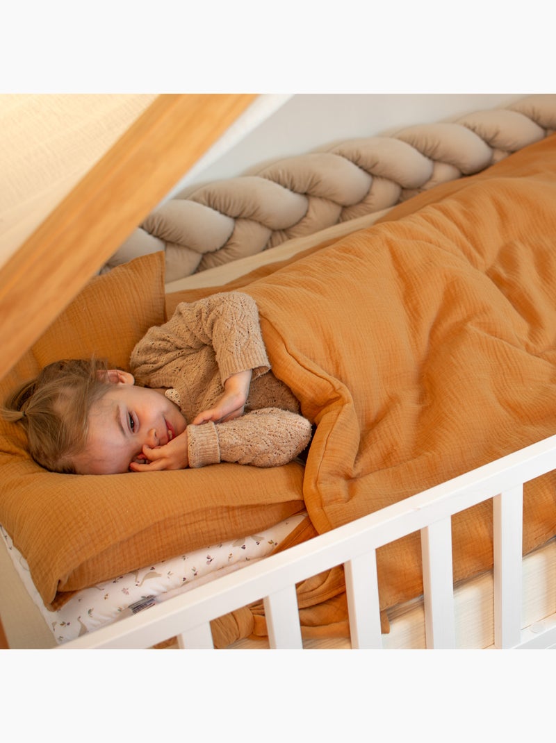 Baby beddengoed katoen gaas Beige - Kiabi