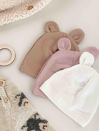 Baby berenmuts van bamboe "uni", comfort en bescherming