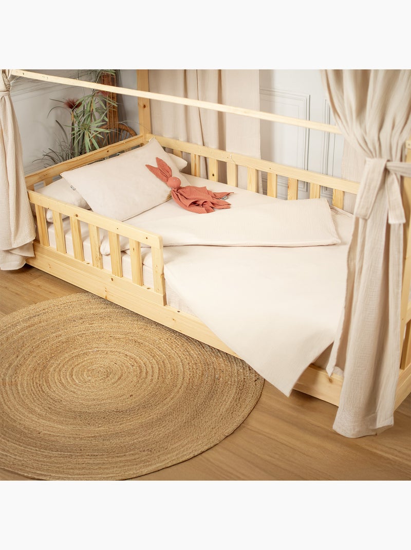 Baby dekbedovertrek van katoen gaas | sevira kids Beige - Kiabi