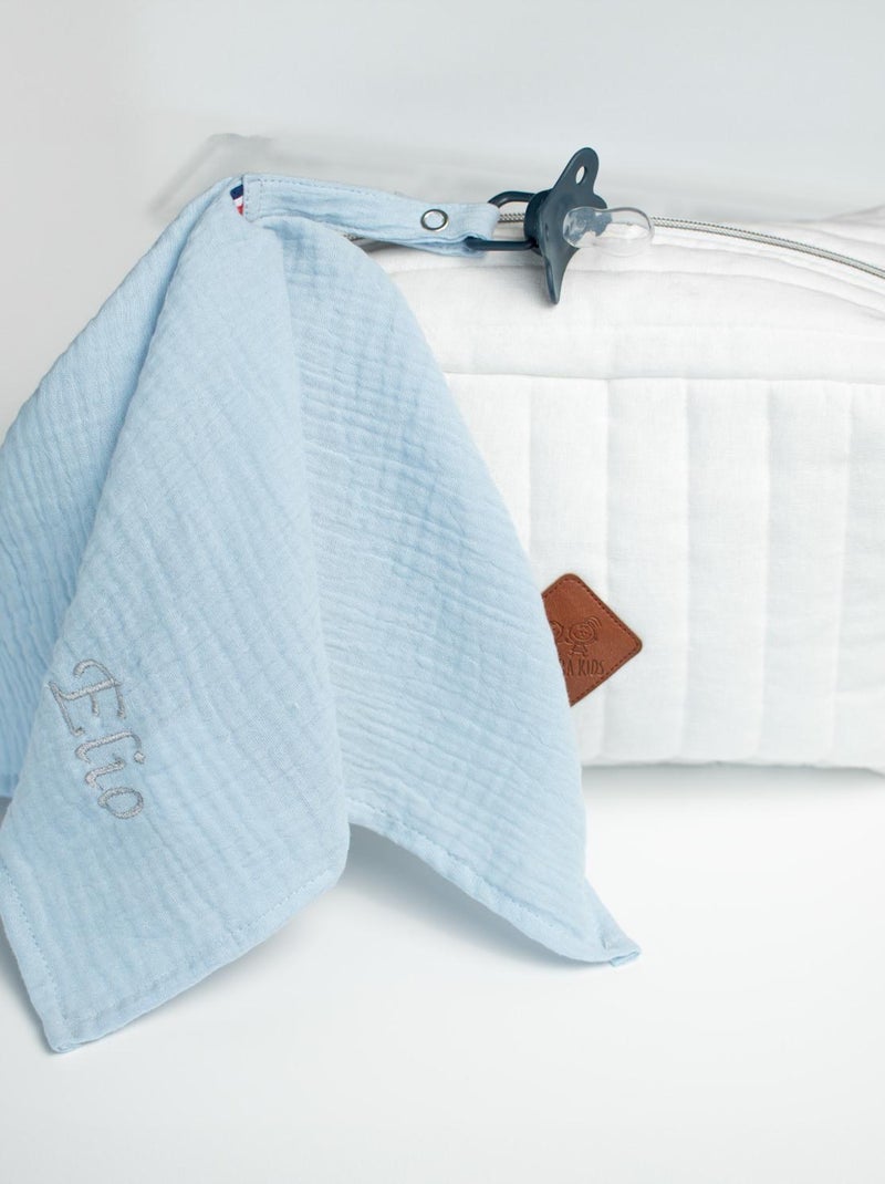 Baby doudou met speenkoord Blauw - Kiabi