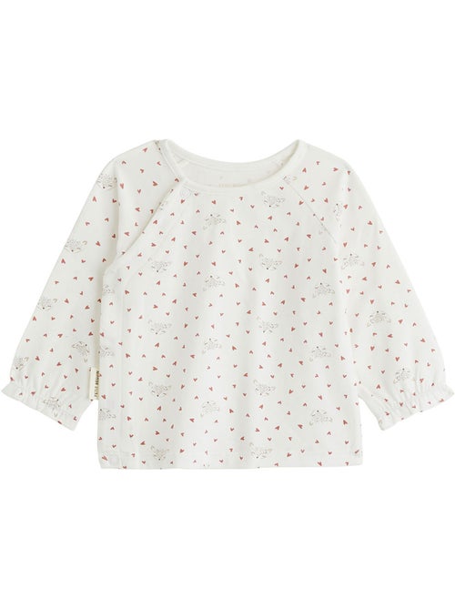 Baby fleece tuinbroek en doucette t-shirt set - Kiabi