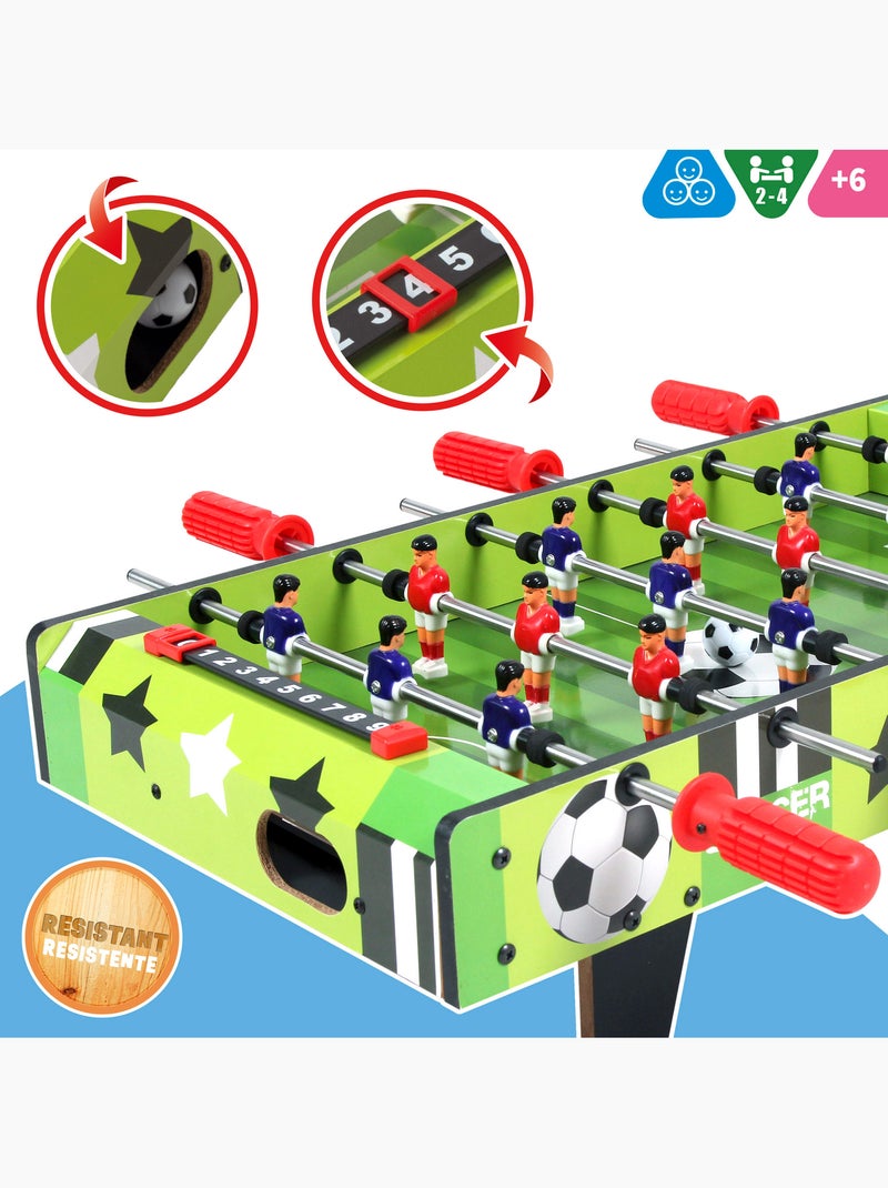 Baby-foot en bois 60x32x14 cm cb games N/A - Kiabi