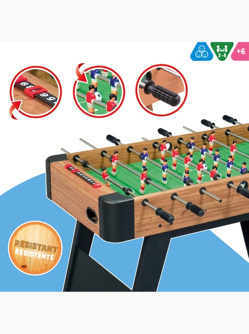 Baby-foot en bois avec pieds 121x61x81 cm cb games - Kiabi Baby-foot en bois avec pieds 121x61x81 cm cb games - Kiabi