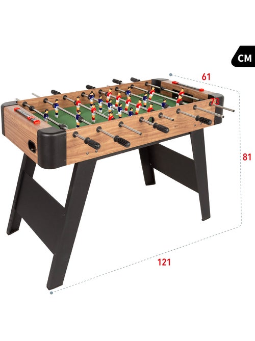 Baby-foot en bois avec pieds 121x61x81 cm cb games - Kiabi Baby-foot en bois avec pieds 121x61x81 cm cb games - Kiabi