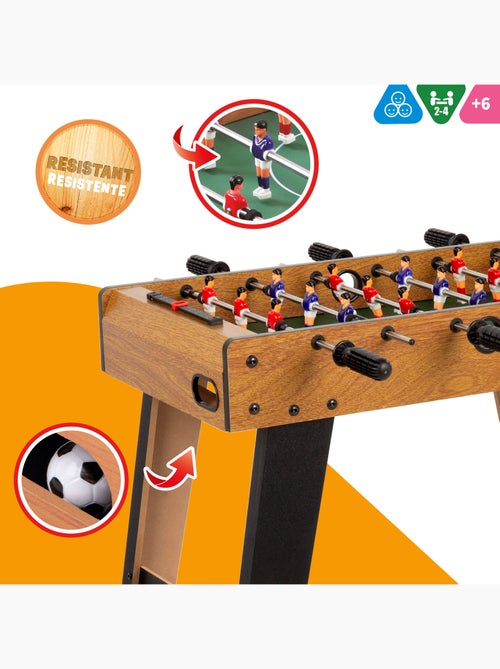 Baby-foot en bois avec pieds 70x37x65 cm cb games - Kiabi Baby-foot en bois avec pieds 70x37x65 cm cb games - Kiabi
