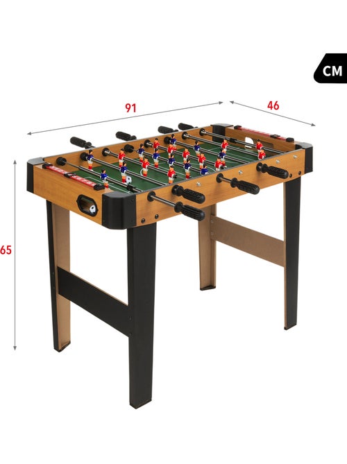 Baby-foot en bois avec pieds 91x46x65 cm cb games - Kiabi Baby-foot en bois avec pieds 91x46x65 cm cb games - Kiabi