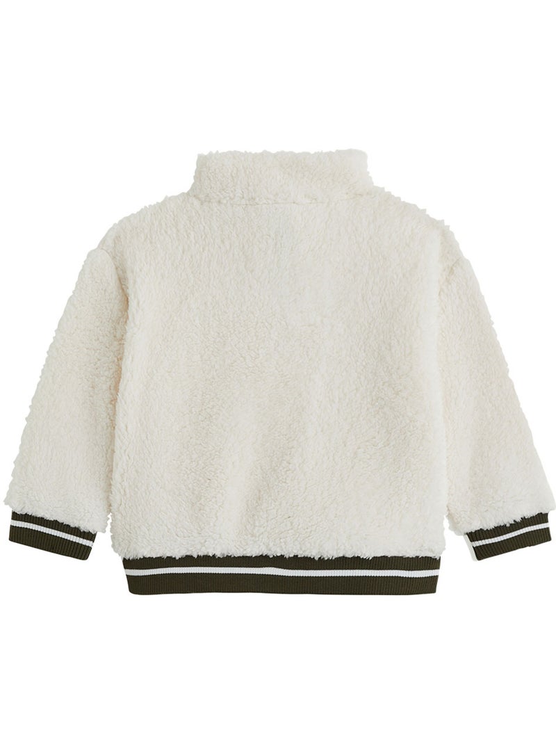Baby Ginkgo Sherpa Sweatshirt en Broek Set Groen - Kiabi