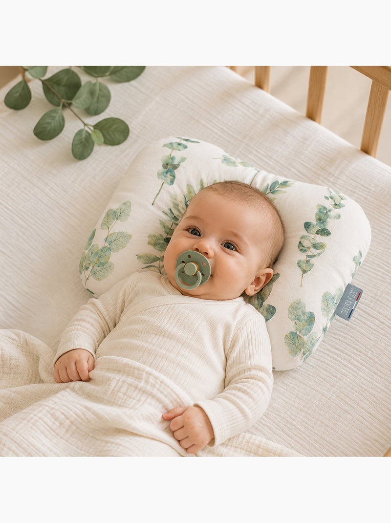 Baby-hoofdsteunkussen van katoenen mousseline Grijs - Kiabi