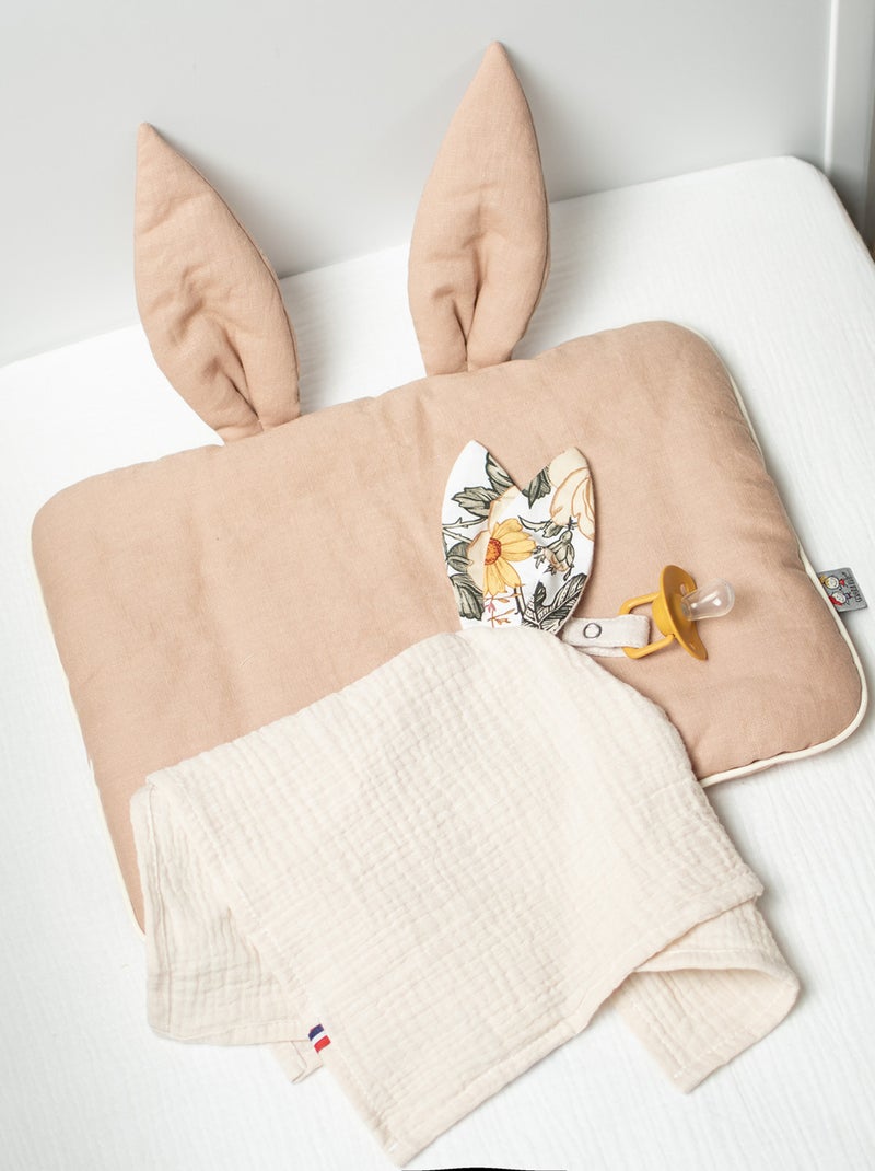 Baby konijn doudou met speenkoord Beige - Kiabi