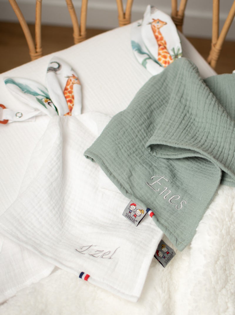 Baby konijn doudou met speenkoord Wit - Kiabi