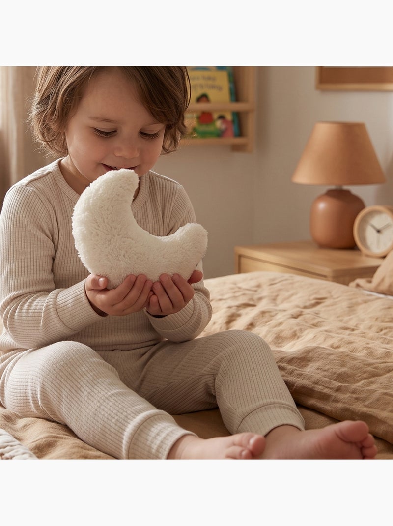 Baby maanvormig warmtekussen met kolzazaad Ecru - Kiabi