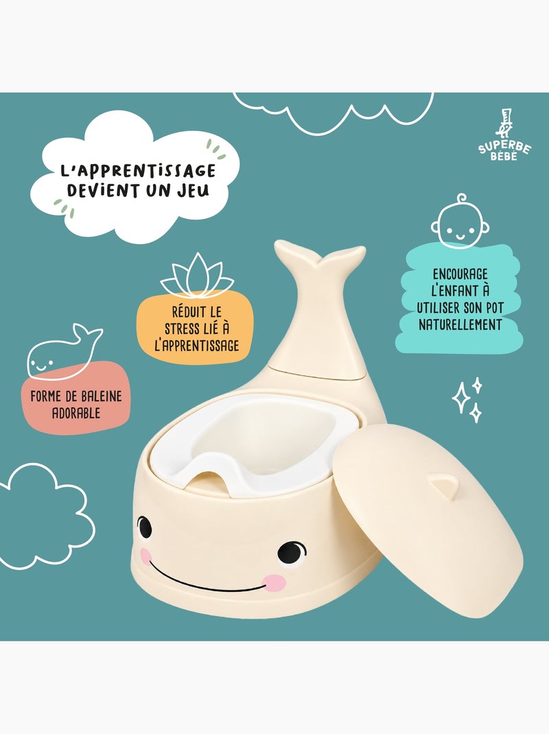 Baby oefenpotje - Whalinou | SUPERBE BEBE Beige - Kiabi