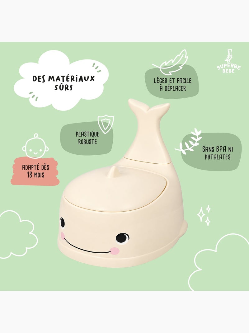 Baby oefenpotje - Whalinou | SUPERBE BEBE Beige - Kiabi
