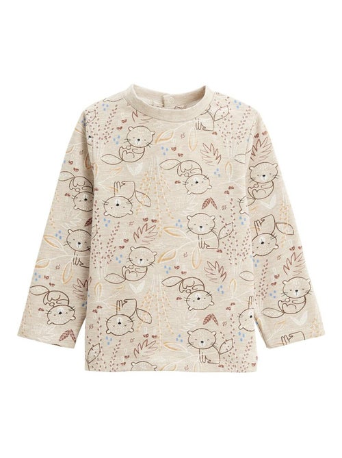 Baby-overall van sherpa en Cracotte-t-shirtset - Kiabi