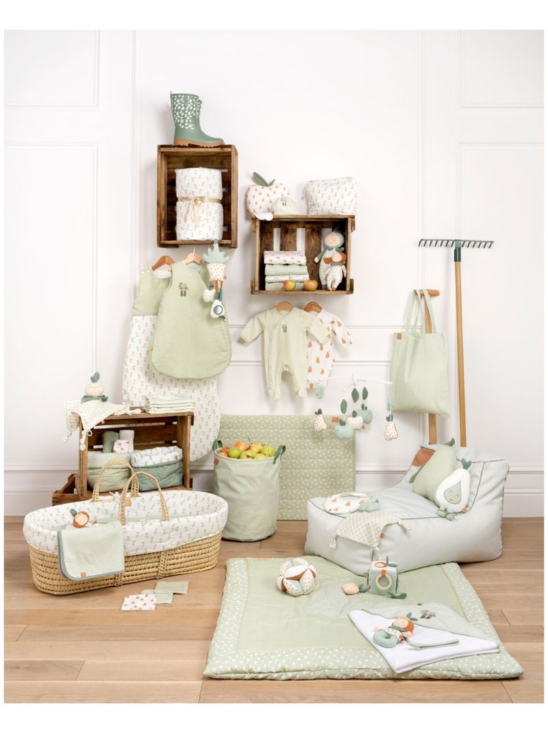 Baby-pyjama met lange mouwen van fluweel Groen - Kiabi