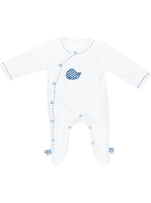 Baby-pyjama met lange mouwen van fluweel - Kiabi