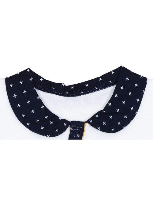 Baby-pyjama met lange mouwen van fluweel - Kiabi