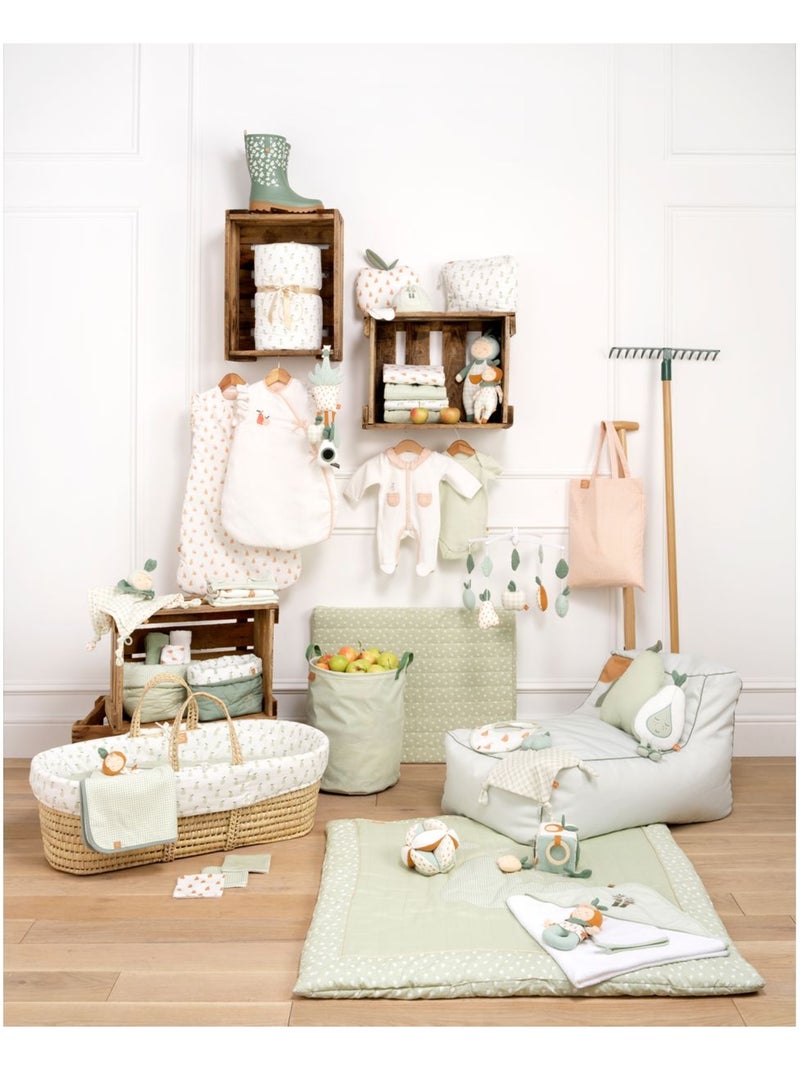 Baby-pyjama met lange mouwen van fluweel Wit - Kiabi
