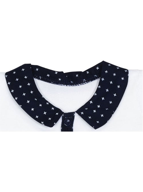 Baby-pyjama met lange mouwen van fluweel - Kiabi