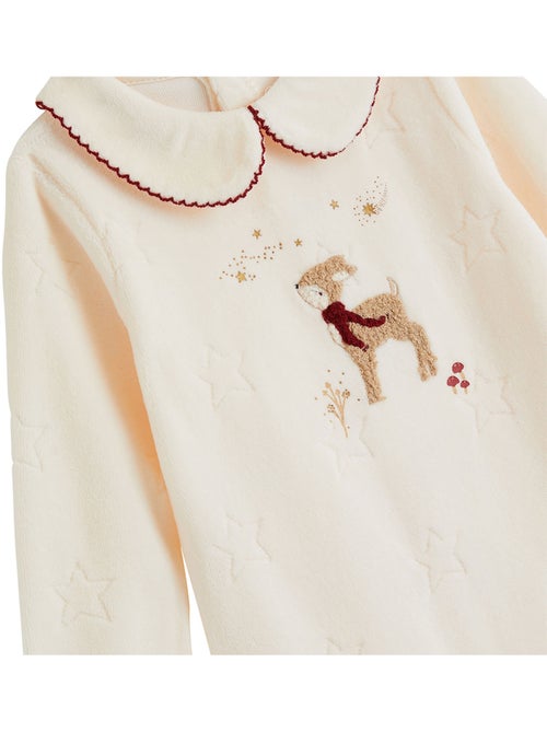 Baby pyjama van velours grace - Kiabi