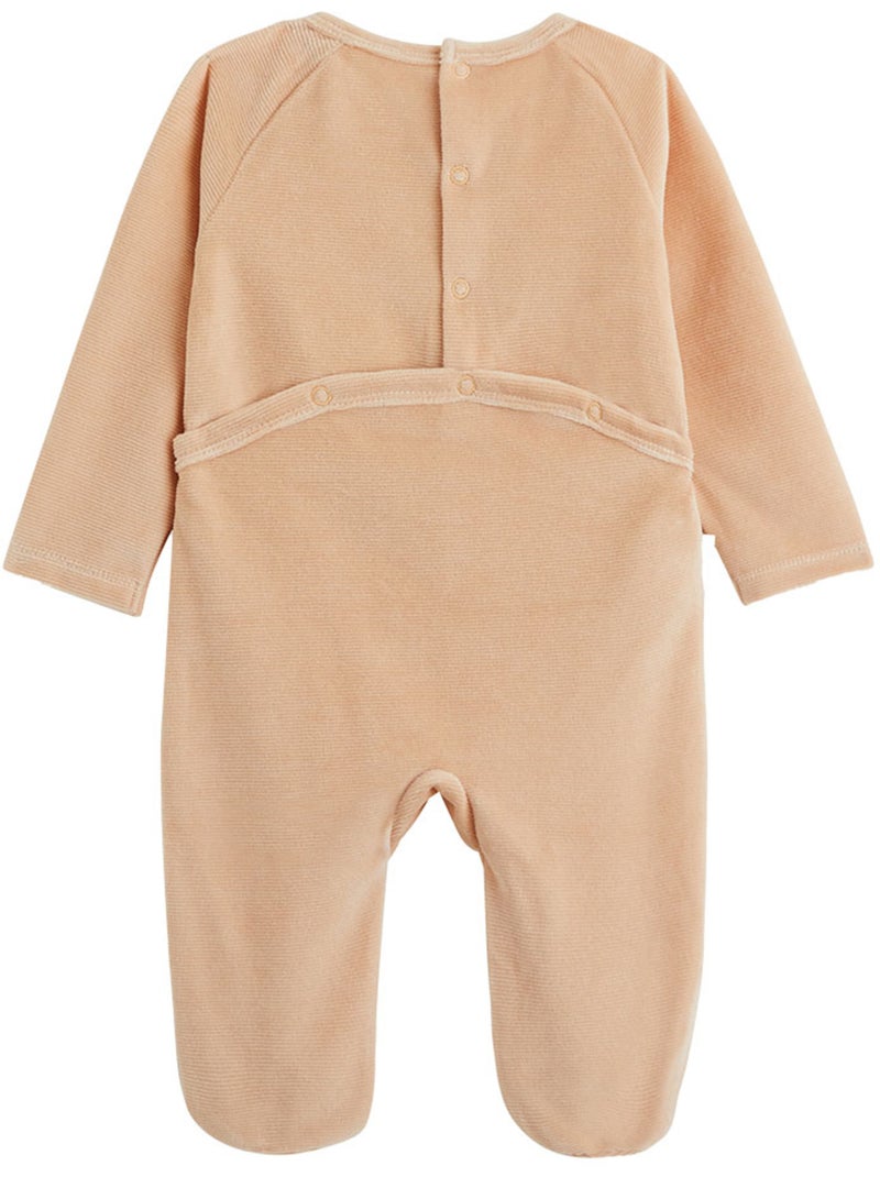 Baby pyjama van velours kleine dromer Roze - Kiabi