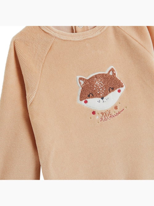 Baby pyjama van velours kleine dromer - Kiabi