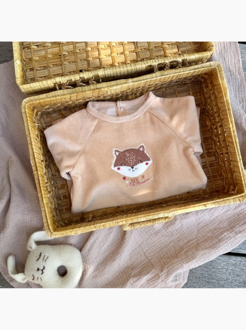 Baby pyjama van velours kleine dromer - Kiabi