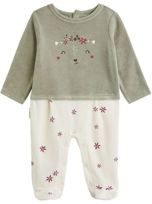 Baby pyjama van velours misti - Kiabi