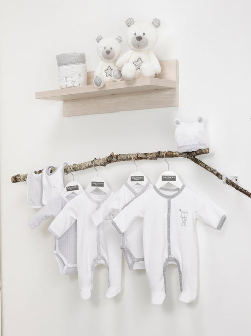 Baby rompertjes met lange mouwen, set van 2 - Kiabi Baby rompertjes met lange mouwen, set van 2 - Kiabi