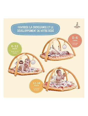 Baby speelmat met speelbogen LITTLE JUNGLE | SUPERBE BEBE