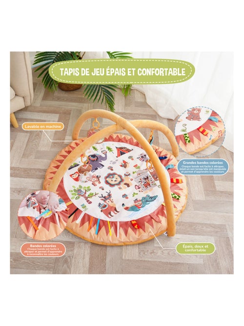 Baby speelmat met speelbogen LITTLE JUNGLE | SUPERBE BEBE - Kiabi