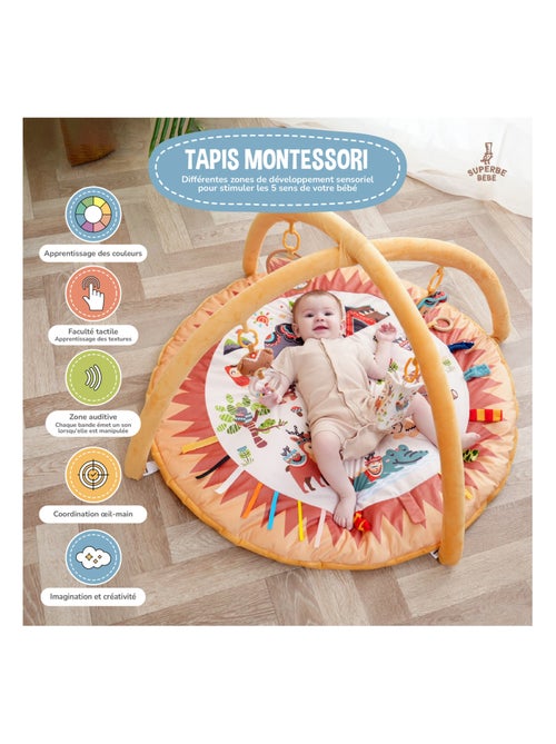 Baby speelmat met speelbogen LITTLE JUNGLE | SUPERBE BEBE - Kiabi