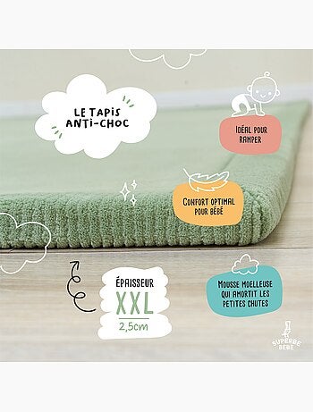 Baby speelmat van schuim - 200x150x2,5 - Cocoon Plus | SUPERBE BEBE
