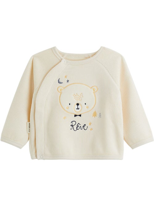 Baby-sweatshirt van velours sneeuwvlok - Kiabi