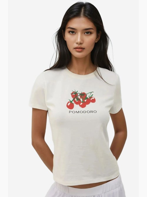 Baby t-shirt met ronde hals en print hiccup - Kiabi