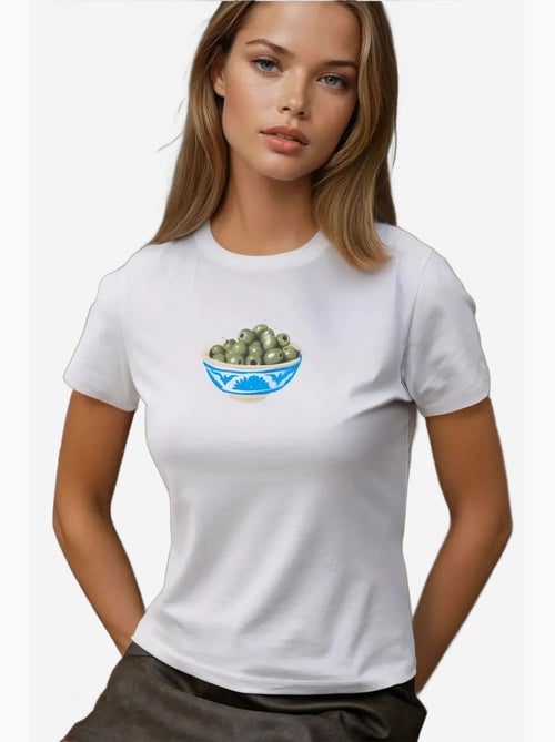 Baby t-shirt met ronde hals en print hiccup - Kiabi