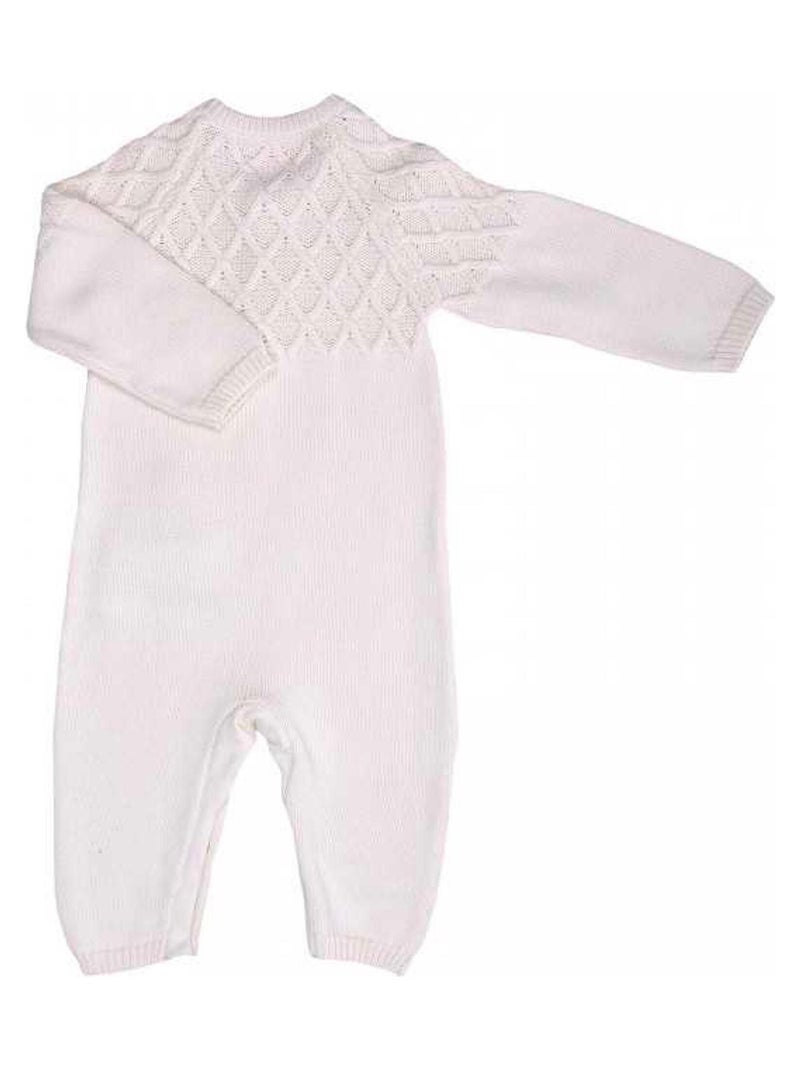 Baby tricot romper van biologisch katoen loan Ecru - Kiabi