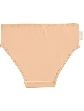 Baby tweedelig zwempak met UV-beschermend t-shirt en slipje in Cassis-kleur.
