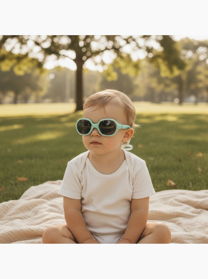 Baby zonnebril soepel UV-bescherming Aquablauw - Kiabi