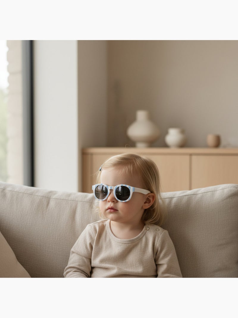 Baby zonnebril soepel UV-bescherming Ecrublauw - Kiabi