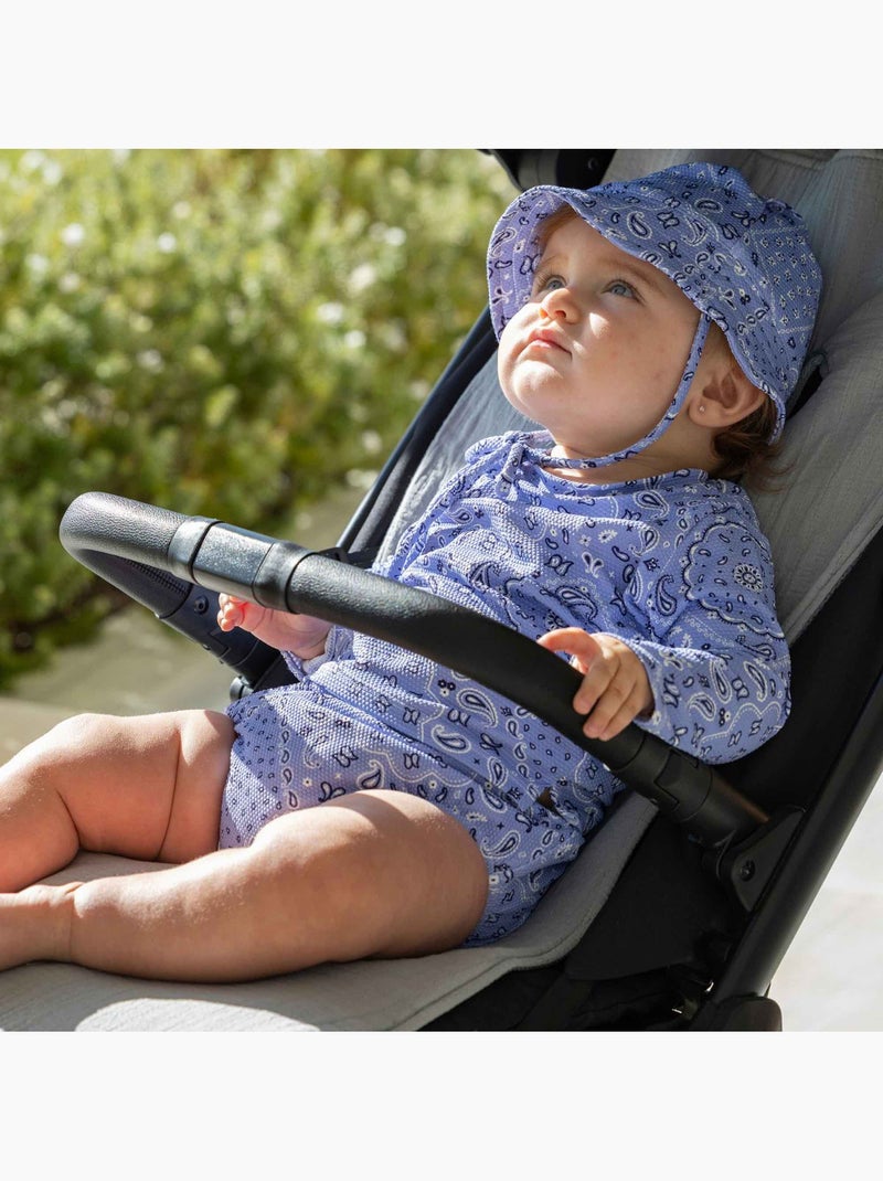 Baby zonnehoedje uv-bescherming spf 50+ Blauw - Kiabi