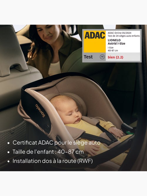 Babyautostoel met 180° isofix - basis - astrid i-size - adac bekroond - autostoel 40-87 cm - Kiabi