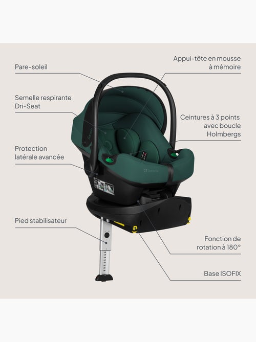 Babyautostoel met 180° isofix - basis - astrid i-size - adac bekroond - autostoel 40-87 cm - Kiabi